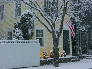 Season's Greetings from New England; we're now decorated for the holidays and ready for that White Christmas.