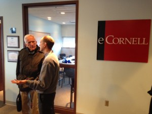 Dr. Campbell and Chris Proulx, the CEO of eCornell in Ithaca, NY