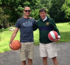 My oldest grandson, Collin (11) took this picture of the co-authors on Father's Day.