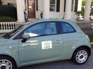 My "green" 4Leaf Fiat with cloth seats.
