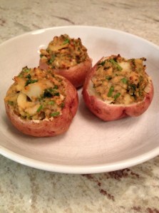 Herb stuffed potatoes