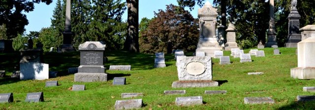 The Woodland Cemetery in my Harbor Point neighborhood.