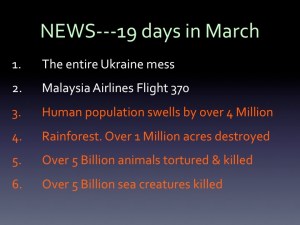 Most of us are focused on relatively trivial news stories but pay zero attention to the rapid demise of our civilization.