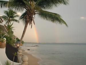 Rainbows were common on the beaches of Mayaguez, Puerto Rico.