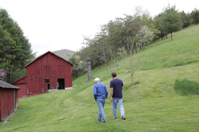 During the film, Colin and Nelson visit the family's old dairy farm in northern Virginia.
