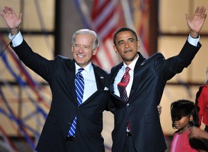 Biden and Obama